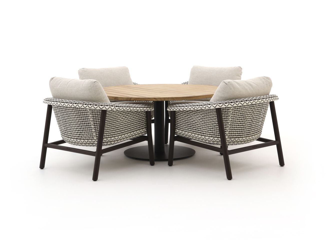 zavelli cuore ø 150cm low dining tuinset 5 delig laagste prijsgarantie!