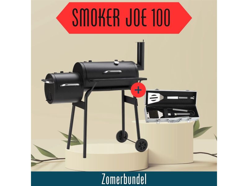 Zomerbundel Landmann Smoker Joe 100 Zwart - Met Gereedschapskoffer
