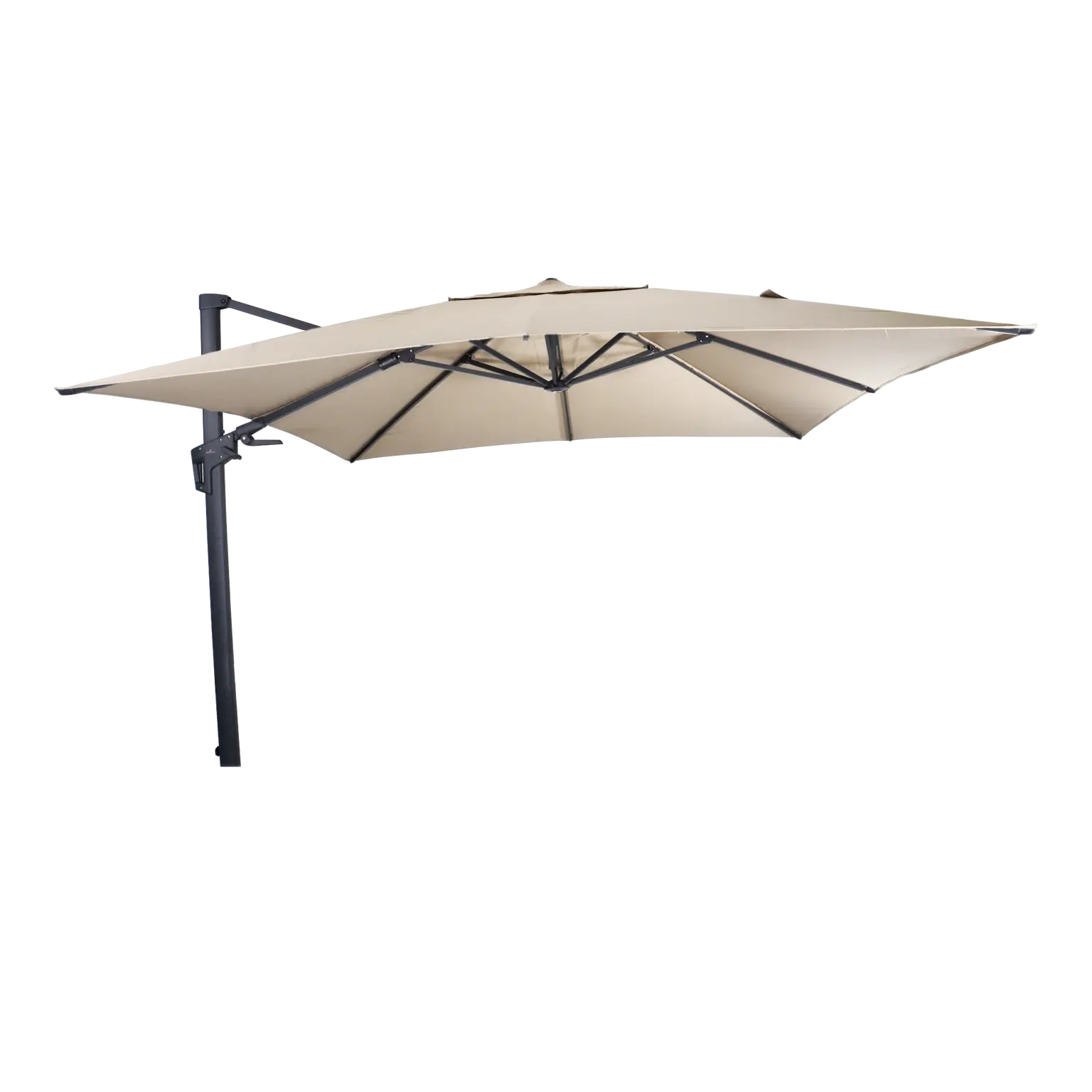 zweefparasol virgoflex ecru 3x3mtr