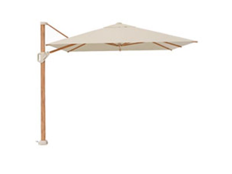 Zweefparasol Voyager T1 250x250cm teak spuncrylic (champagne)