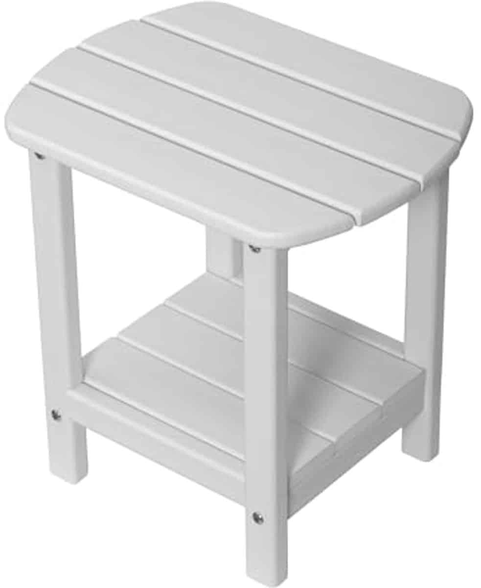 16,5 inch outdoor bijzettafel duurzame hdpe kunststof bijzettafel voor