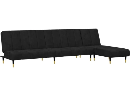 2-delige Loungeset | Tuinset | Tuinmeubelset | Zitset fluweel zwart