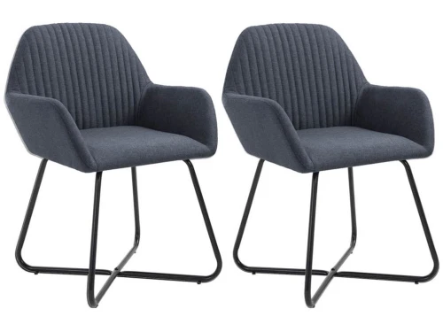 2 Molli dining chairs, in several colors - gray