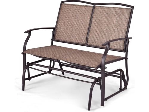 2-zits tuinbank met schommelmechanisme, schommelbank tot 180 kg belastbaar