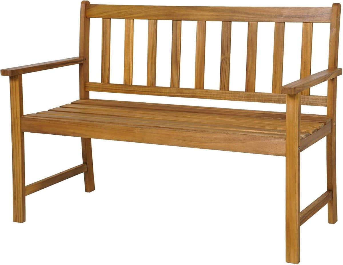 2 zits tuinbank van acaciahout stevige buitenbank voor tuin en