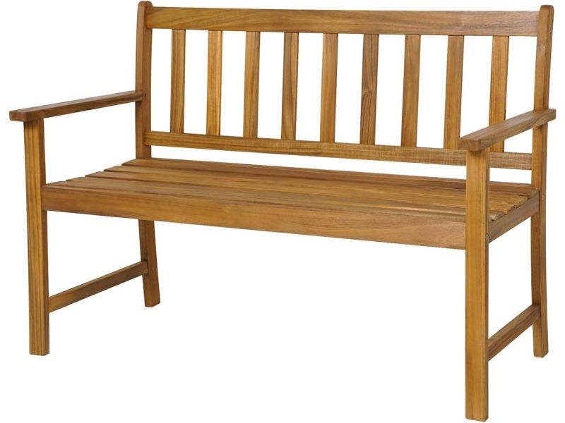 2-Zits Tuinbank van Acaciahout - Stevige Buitenbank voor Tuin en