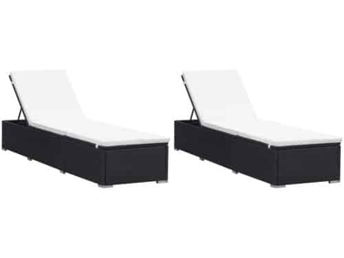 2-Zits Verstelbare Ligstoelen - Tuinstoelen - Ligbed - Lounge Stoelen