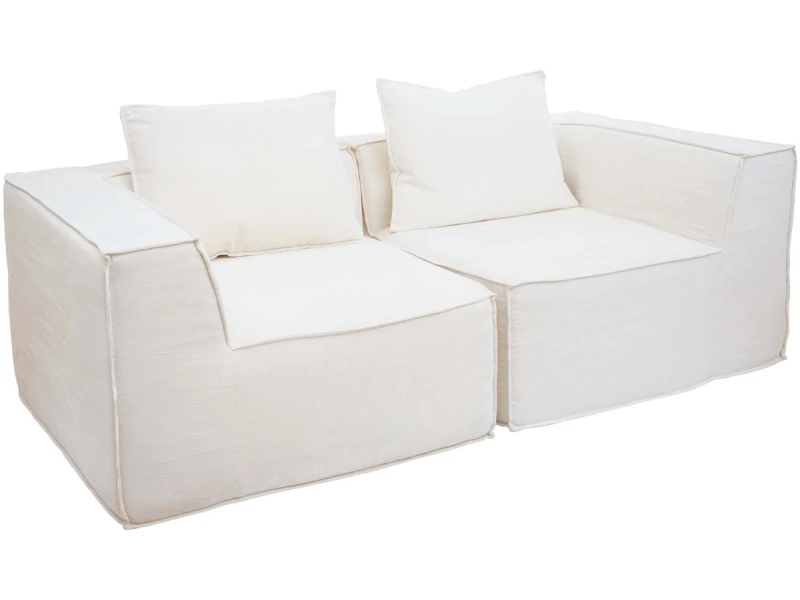 2-zitsbank/accessoires voor bank MCW-O54, bank 2-zits loungebank, modulair stof/textiel (300