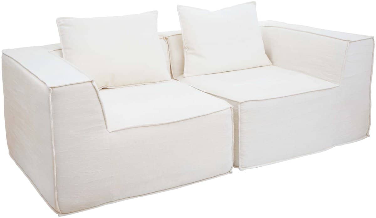 2 zitsbank/accessoires voor bank mcw o54, bank 2 zits loungebank, modulair stof/textiel (300