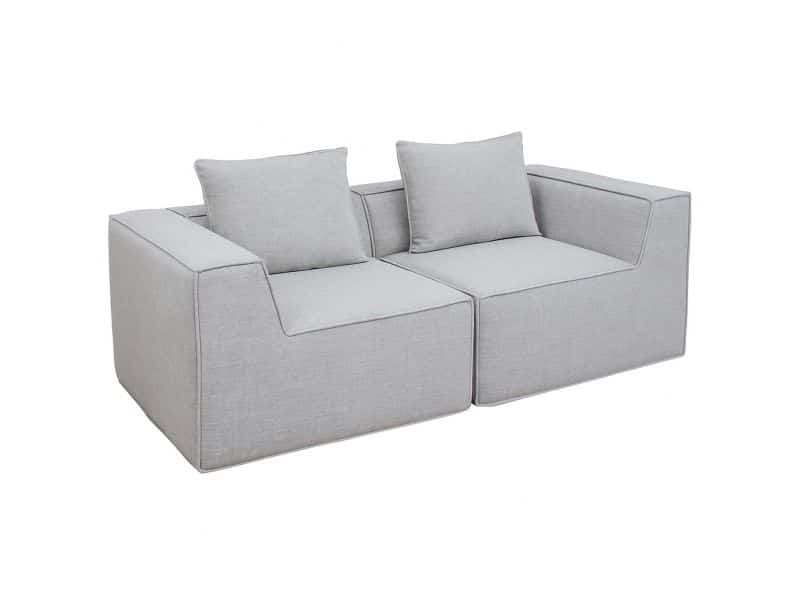 2-zitsbank/accessoires voor bank MCW-O54, bank 2-zits loungebank, modulair stof/textiel (300