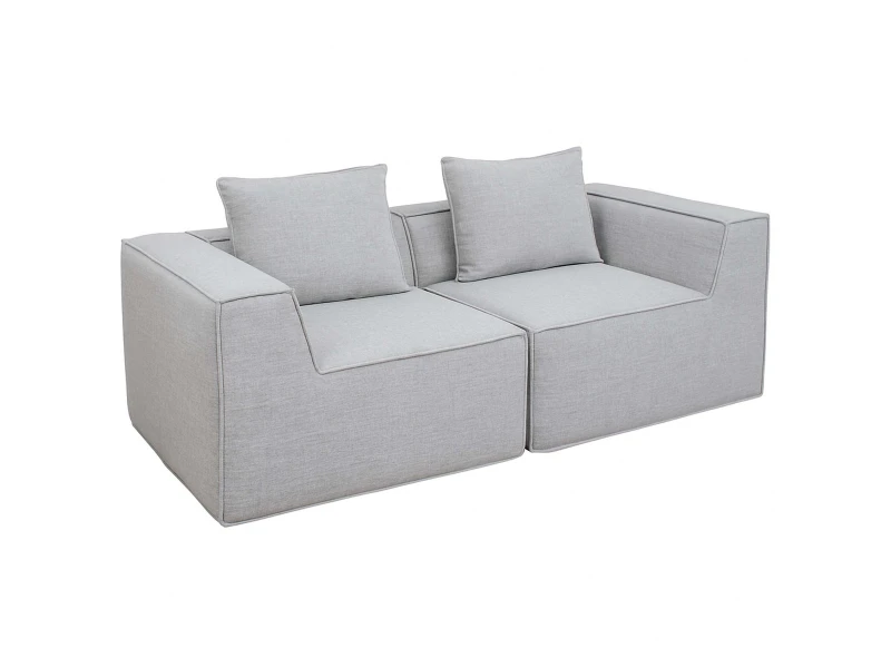 2-zitsbank/accessoires voor bank MCW-O54, bank 2-zits loungebank, modulair stof/textiel (300