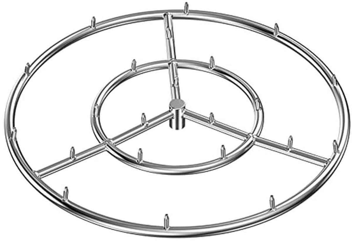 24 inch ronde roestvrijstalen vuurkorf met hoge vlam