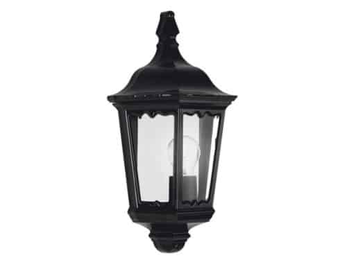 240v muurlamp ancona plat zwart K.S. Verlichting - Ks verlichting