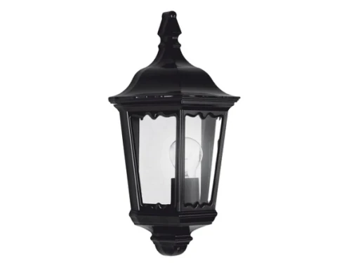 240v muurlamp ancona plat zwart K.S. Verlichting - Ks verlichting