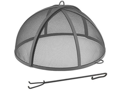 25 inch vonkscherm voor vuurplaats en bestratingspuil - scharnierend en