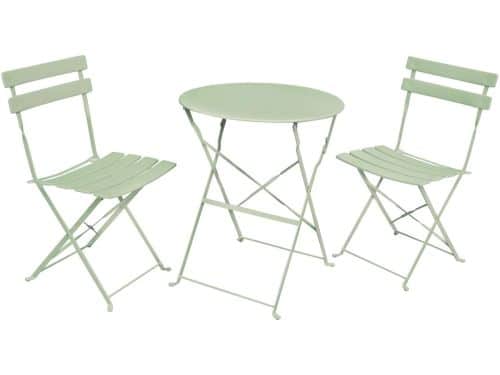 3-delige Balkonmeubelen ORION / Tuinmeubelset / Groene / Balkonset Bistrotafel