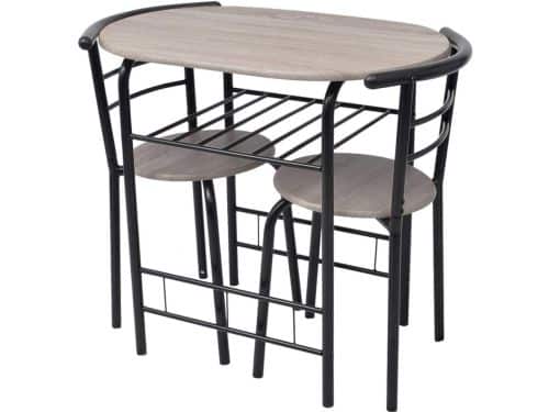 3-delige barset met bartafel en barkrukken - Moderne ontbijttafel voor