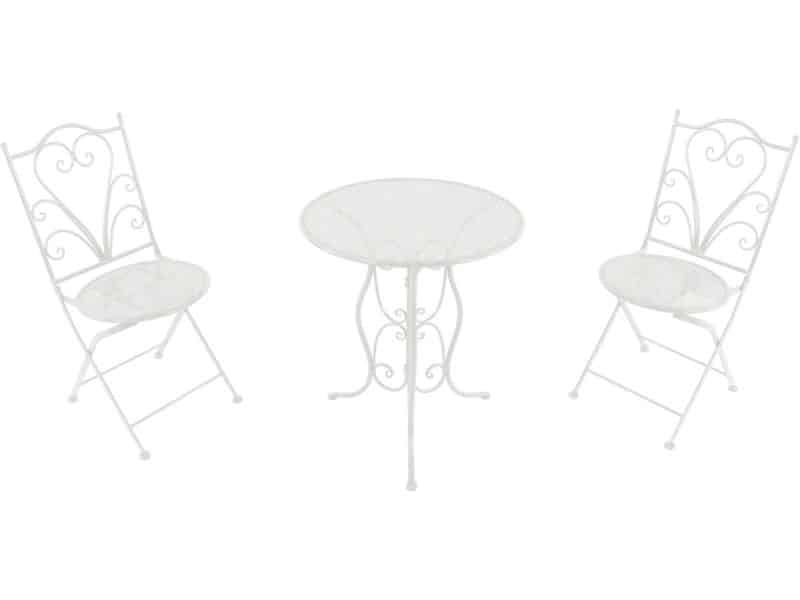 3-delige Mosaïek Bistro Set met Tafel & 2 Stoelen