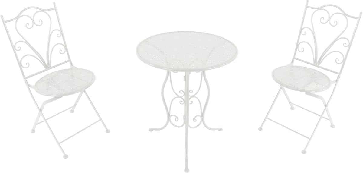3 delige mosaïek bistro set met tafel & 2 stoelen