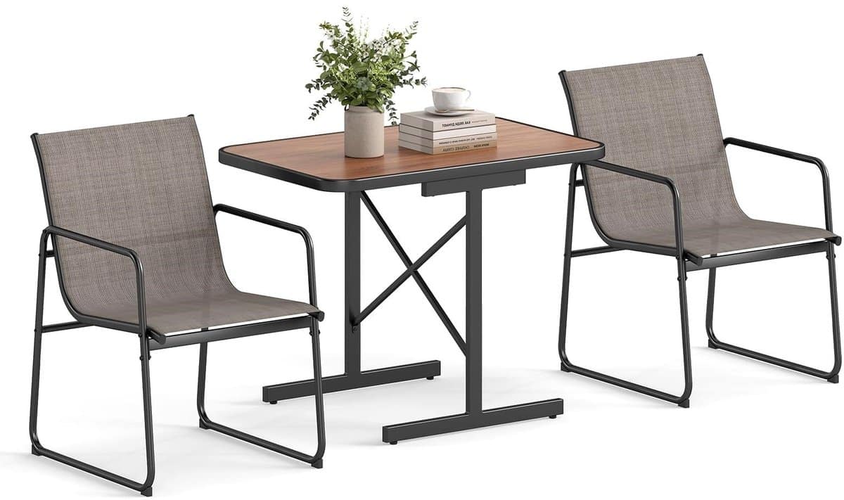 3 delige tuinmeubelset bistroset balkonset terrasmeubilair tuinmeubilair