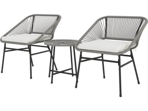 3-Delige Tuinmeubelset - Buitenmeubilair - Balkonset - Bistroset - Rattan