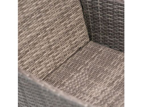 4-delig Rattan Tuinmeubel Set - Bank, 2 Stoelen & Tafel