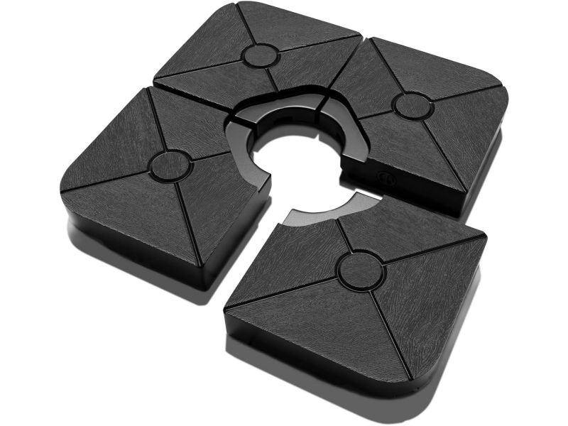 4-delige Parasolvoet Set 200 lbs - Vulbaar voor Cantilever &