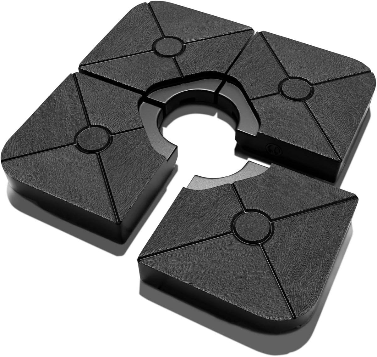 4 delige parasolvoet set 200 lbs vulbaar voor cantilever &