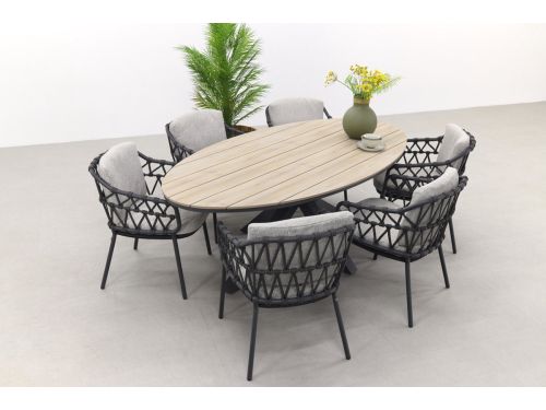 4 Seasons Calpi/GI Edison 220x115 cm. - ovale tuinset