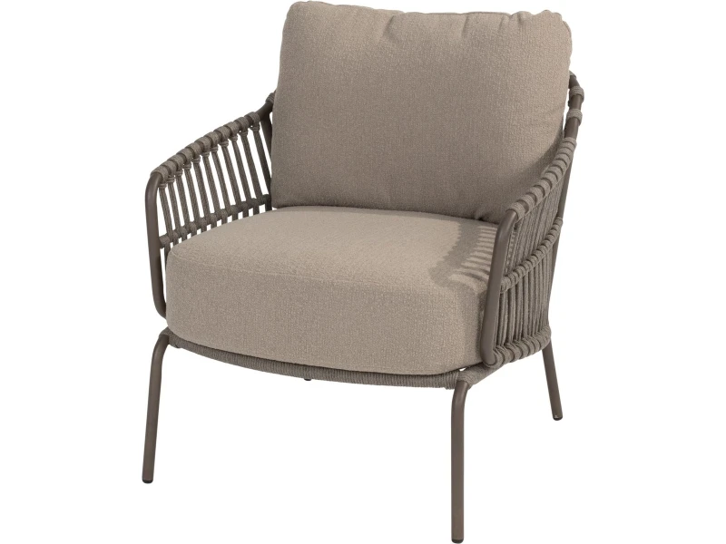 4 Seasons Capalbio lage lounge dining stoel - bruin