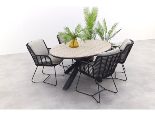 4 Seasons Fabrice antraciet / GI Edison 180 x 115