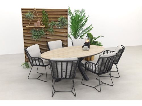 4 Seasons Fabrice antraciet / GI Edison 220 x 115