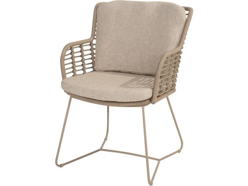 4 Seasons Fabrice lounge dining stoel - Latte