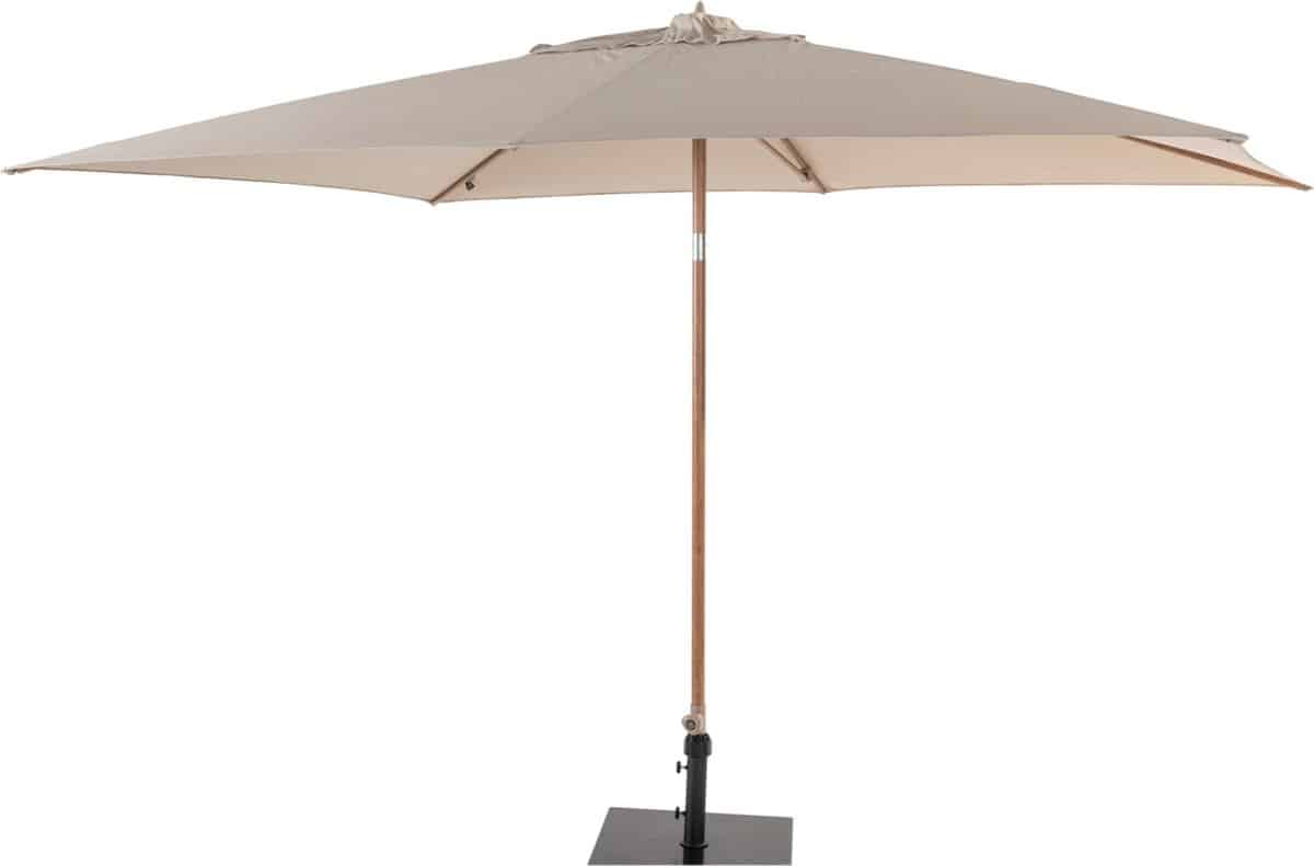 4 seasons outdoor azzurro parasol 200×300 sand/houtlook frame