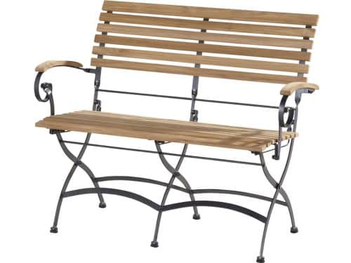 4 Seasons Outdoor Bellini vouwbare bank 2 zits met arm