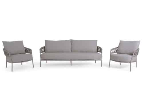 4 Seasons Outdoor Calma stoel-bank loungeset 3-delig