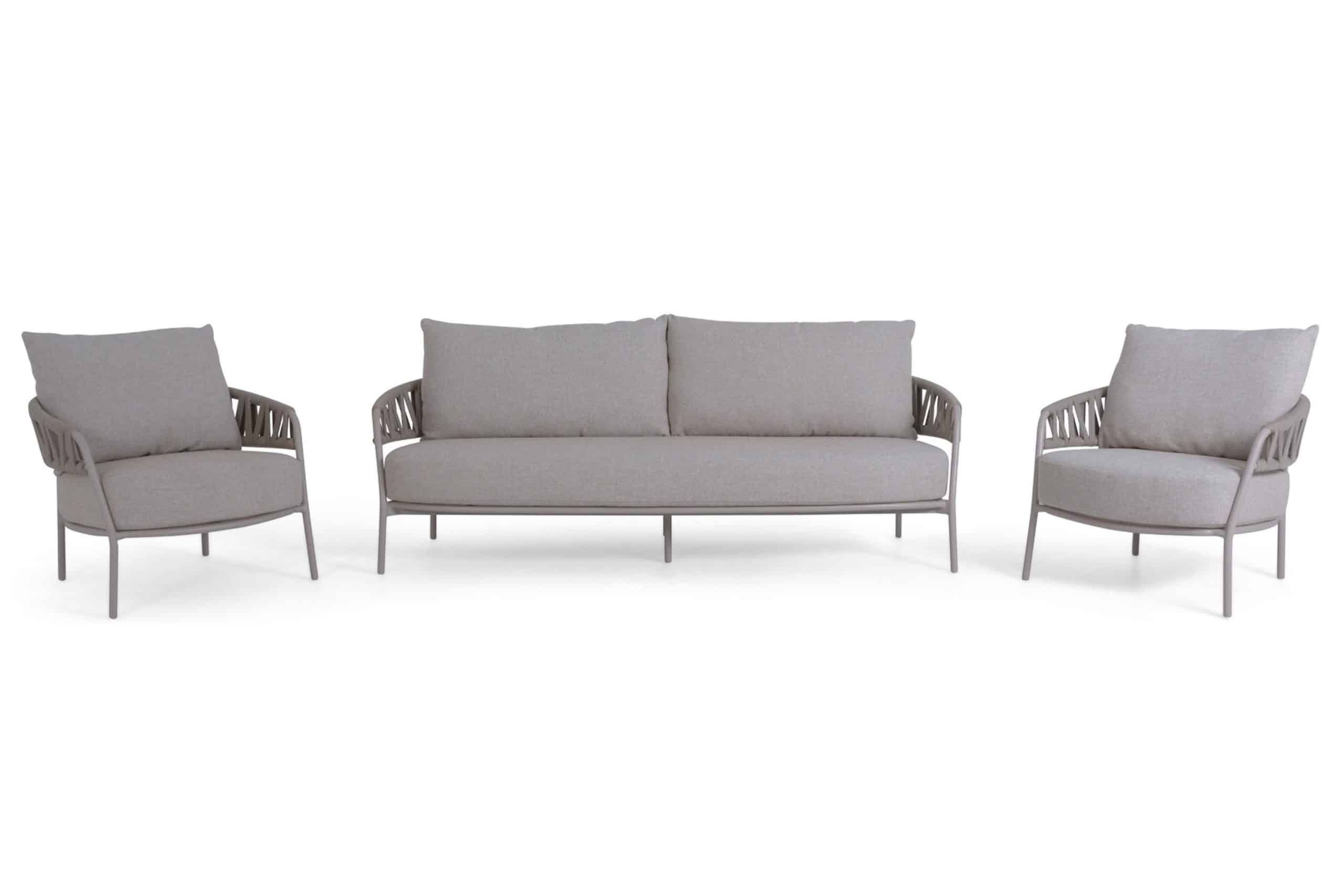 4 seasons outdoor calma stoel bank loungeset 3 delig