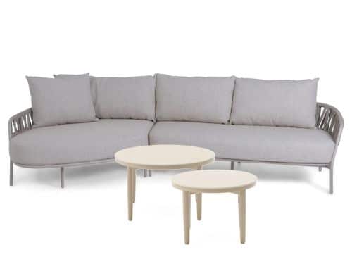 4 Seasons Outdoor Calma/Ibiza 50/70 cm hoek loungeset 4-delig