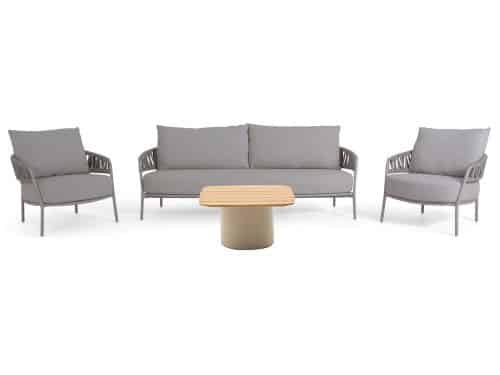 4 Seasons Outdoor Calma/Ronda 70x70 cm stoel-bank loungeset 4-delig