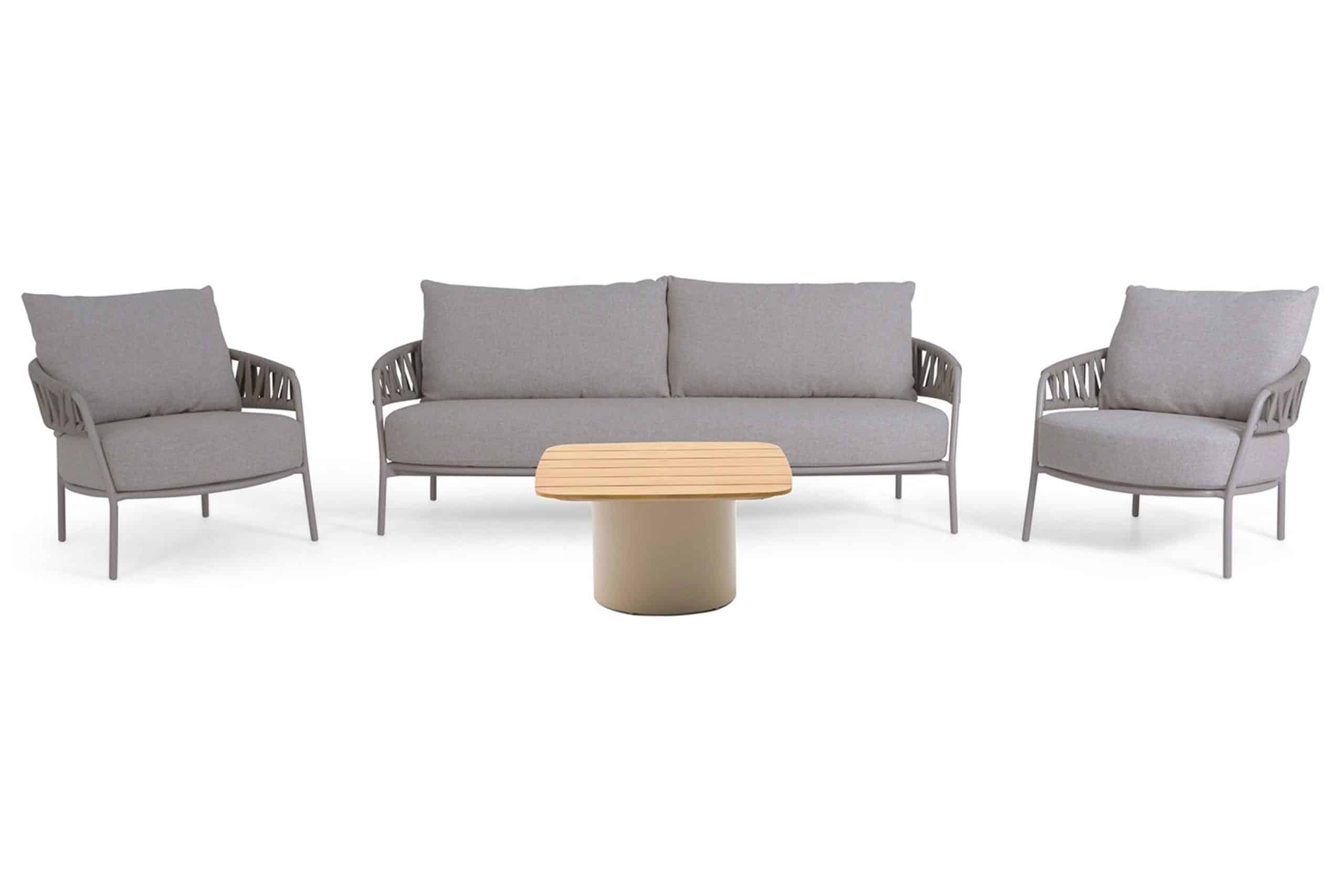 4 seasons outdoor calma/ronda 70×70 cm stoel bank loungeset 4 delig