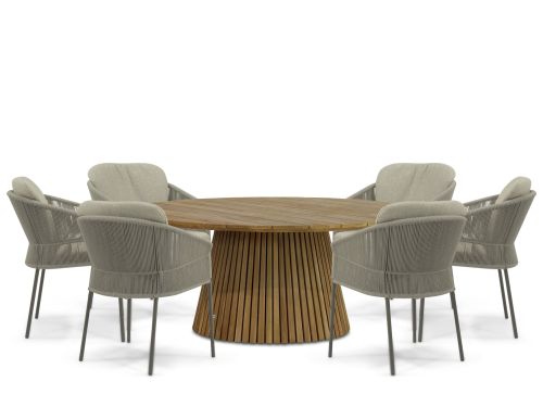 4 Seasons Outdoor Florence/Fungo 180 cm dining tuinset 7-delig