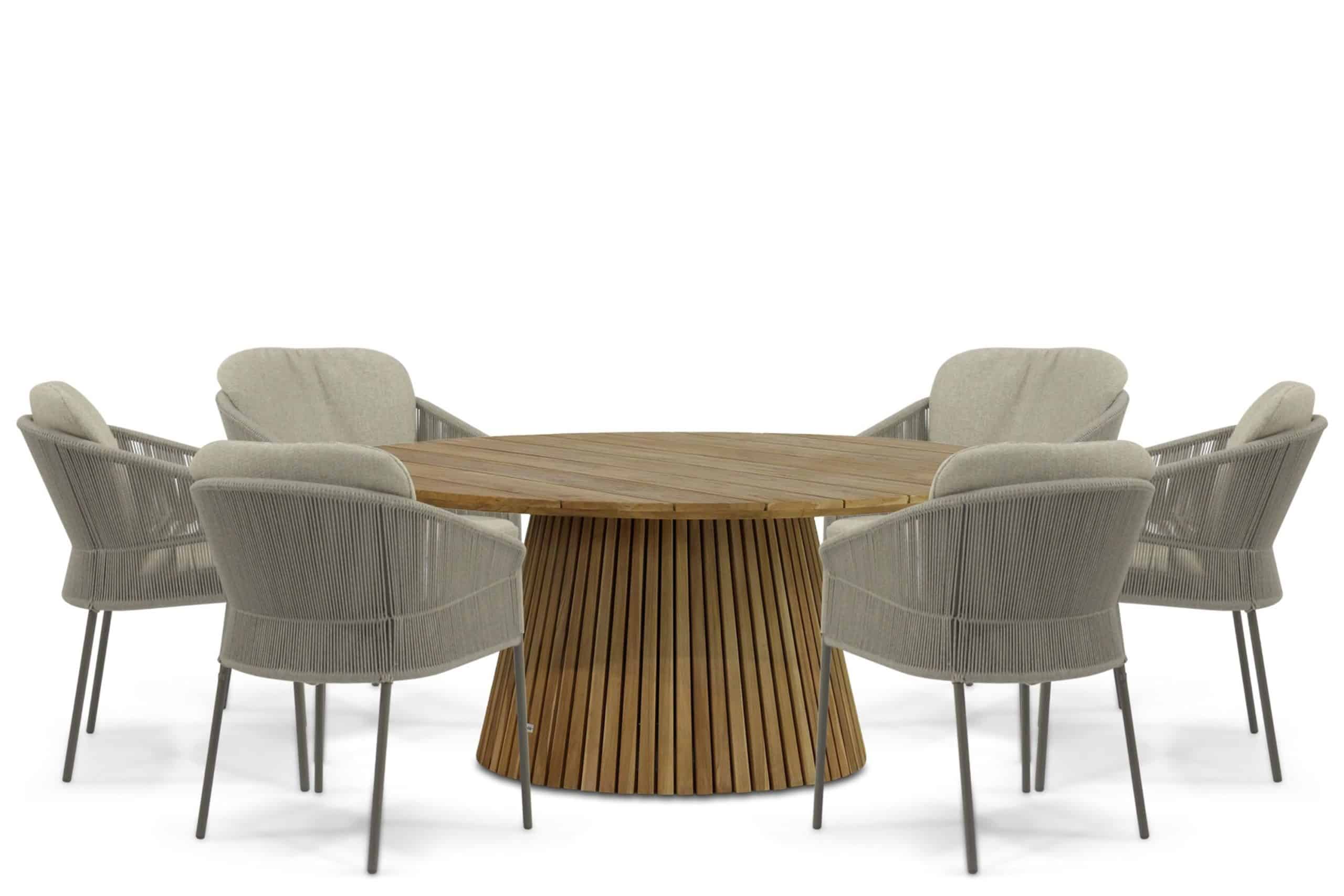 4 seasons outdoor florence/fungo 180 cm dining tuinset 7 delig