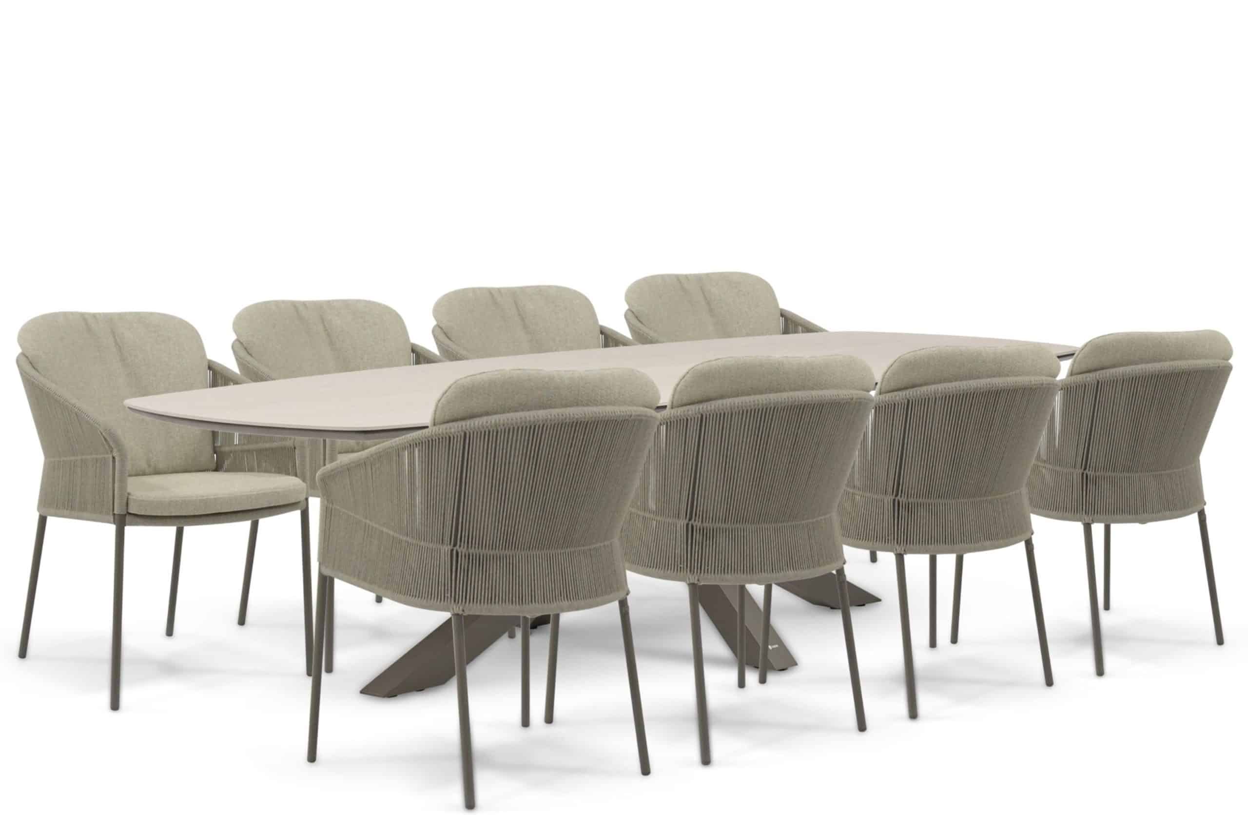 4 seasons outdoor florence/voyage 300×120 cm dining tuinset 9 delig