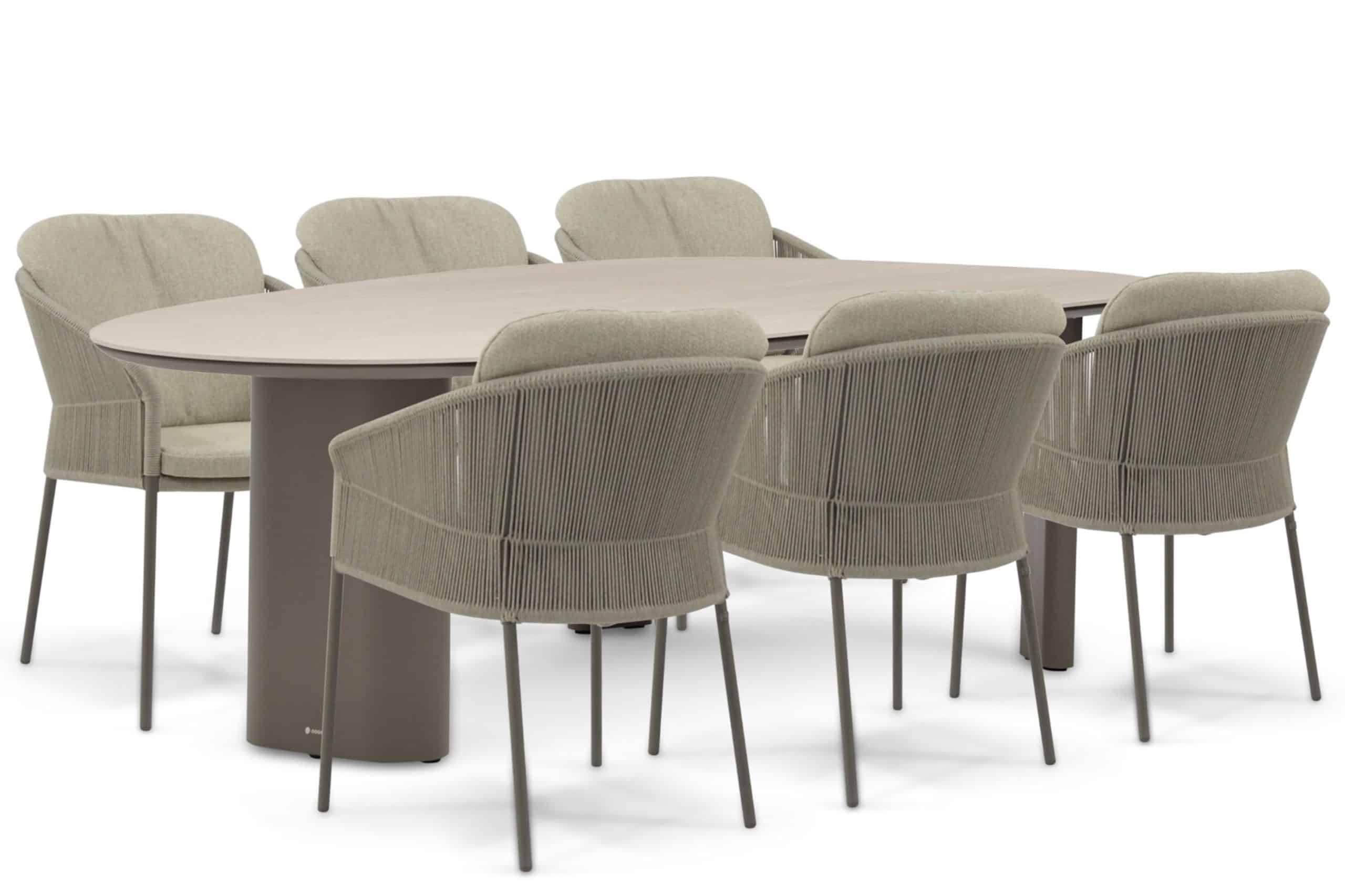 4 seasons outdoor florence/weave 240×120 cm dining tuinset 7 delig