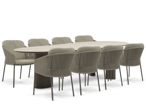 4 Seasons Outdoor Florence/Weave 300x120 cm dining tuinset 9-delig