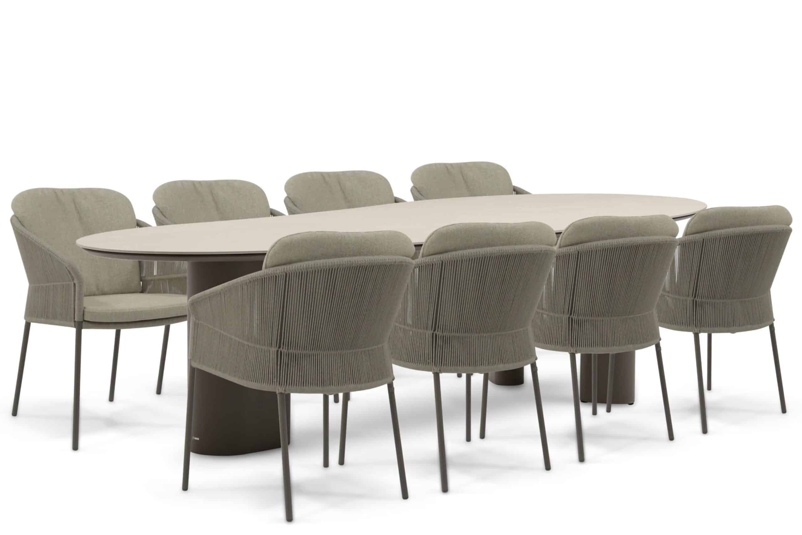 4 seasons outdoor florence/weave 300×120 cm dining tuinset 9 delig