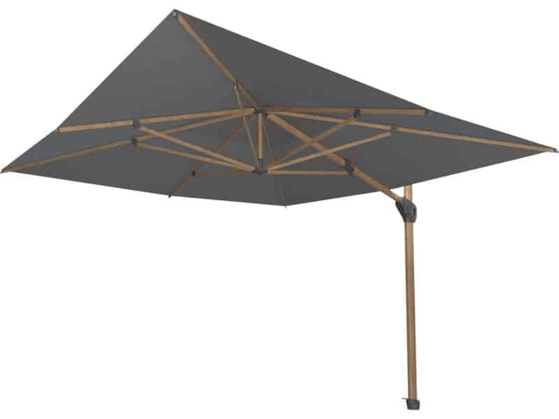 4 Seasons Outdoor Hacienda Zweefparasol 300x400 - Antraciet/Houtlook Frame