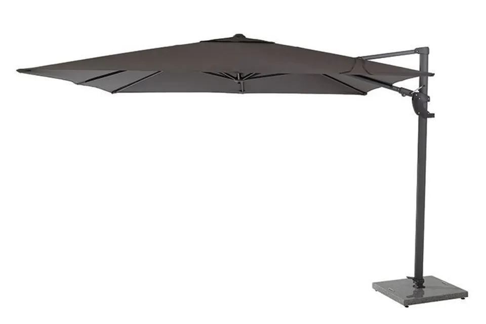 4 seasons outdoor | horizon premium parasol 300 x 300 cm | antraciet | actie