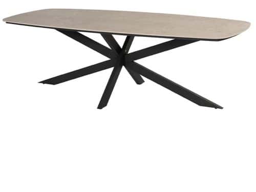 4 Seasons Outdoor Prado Barrel Diningtafel Antraciet - 240 cm