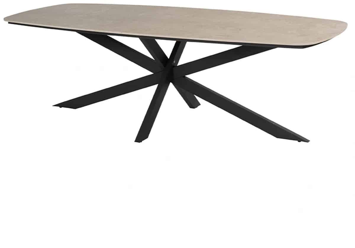 4 seasons outdoor prado barrel diningtafel antraciet 240 cm